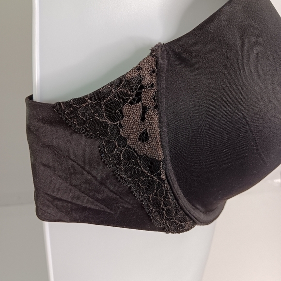 Maidenform Bra One Fab Fit 36C Black Demi Underwire 03150F Multiway Straps Lace - Picture 3 of 7